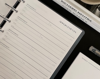 The Appointments Tracker | No.2 - Printed Planner Inserts