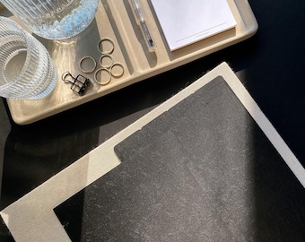 Black Planner Divider Set Bundle | Side Tabs + Top Tabs