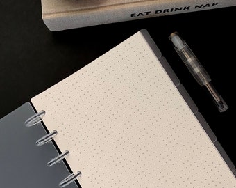 Notitiepapier met stippen | Haver - plannerinzetstukken | Persoonlijk formaat A5