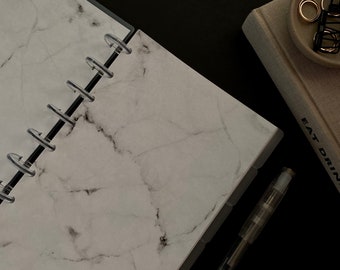 Unlined Notepaper | Marble - Printed Planner Inserts