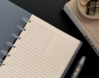 Checklist | Lined Notepaper | Oat - Planner Inserts
