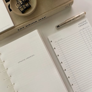 Online Orders Tracker Inserts | Package Tracking Planner Pages | A5 Half Letter Personal Pocket | No.2 Font Printed Inserts