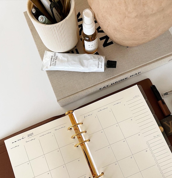 2023 Calendar + Pen + Storage Pouches + Paper Fits Louis Vuitton PM Agenda