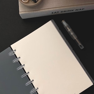 Unlined Notepaper | Oat - Planner Inserts | A5 Personal size