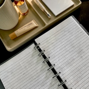 Lined Notepaper | Cement - Planner Inserts