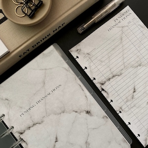 Pending Transactions Tracker | No2 font | Marble Paper