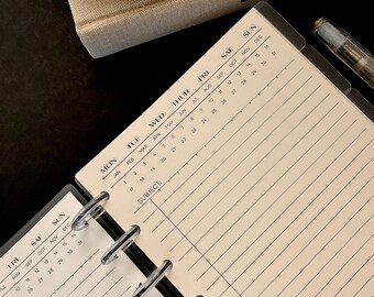 Administratief schrijfpapier | Haver - plannerinzetstukken | Persoonlijk formaat A5