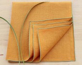 Gold Leinenservietten, Herbst Servietten Herbst Hochzeit, Honig Gold Servietten, Stoff-Servietten, Stoffservietten, Satz von 4, 19 1/2"