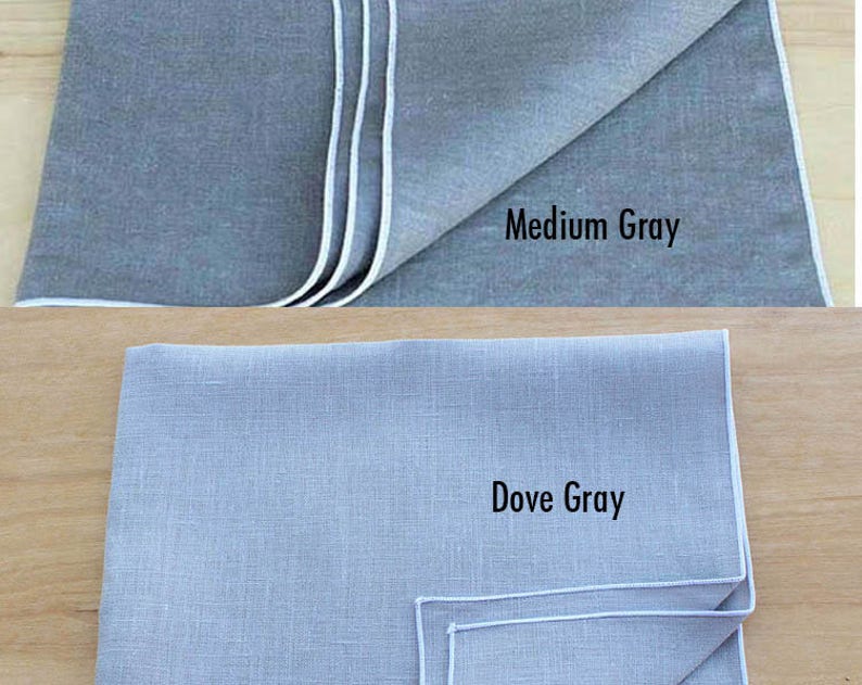 Gray Linen Napkins Cloth Napkins Wedding NapkinsTable Etsy