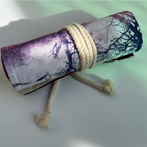 Sunset Pencil Wrap, Pencil Roll, Gift for kids,Colored Pencil Wrap