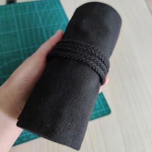 Estuche para lápices de lona negra con 168/128/108/72/48/36 agujeros, funda lavable para lápices, funda para lápices de colores, bolsa para lápices, funda para lápices, estuche para lápices