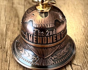 2A Motorcycle Bell – Handcrafted from .999 Fine Copper Coins – Includes Gift Box