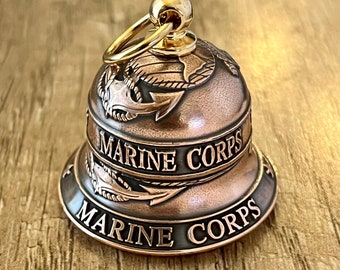 USMC Motorcycle Bell – Semper Fi! 250th Anniversary Gift, Made in USA