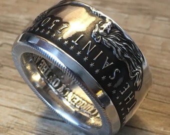 The Saint - Zombie Apocalypse Silver Coin Ring - .999 Fine Silver
