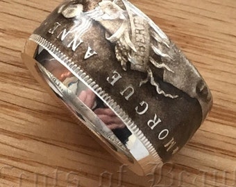 Morgue Anne Zombie Coin Ring: .999 Fine Silver - Zombucks - Sizes 9-15