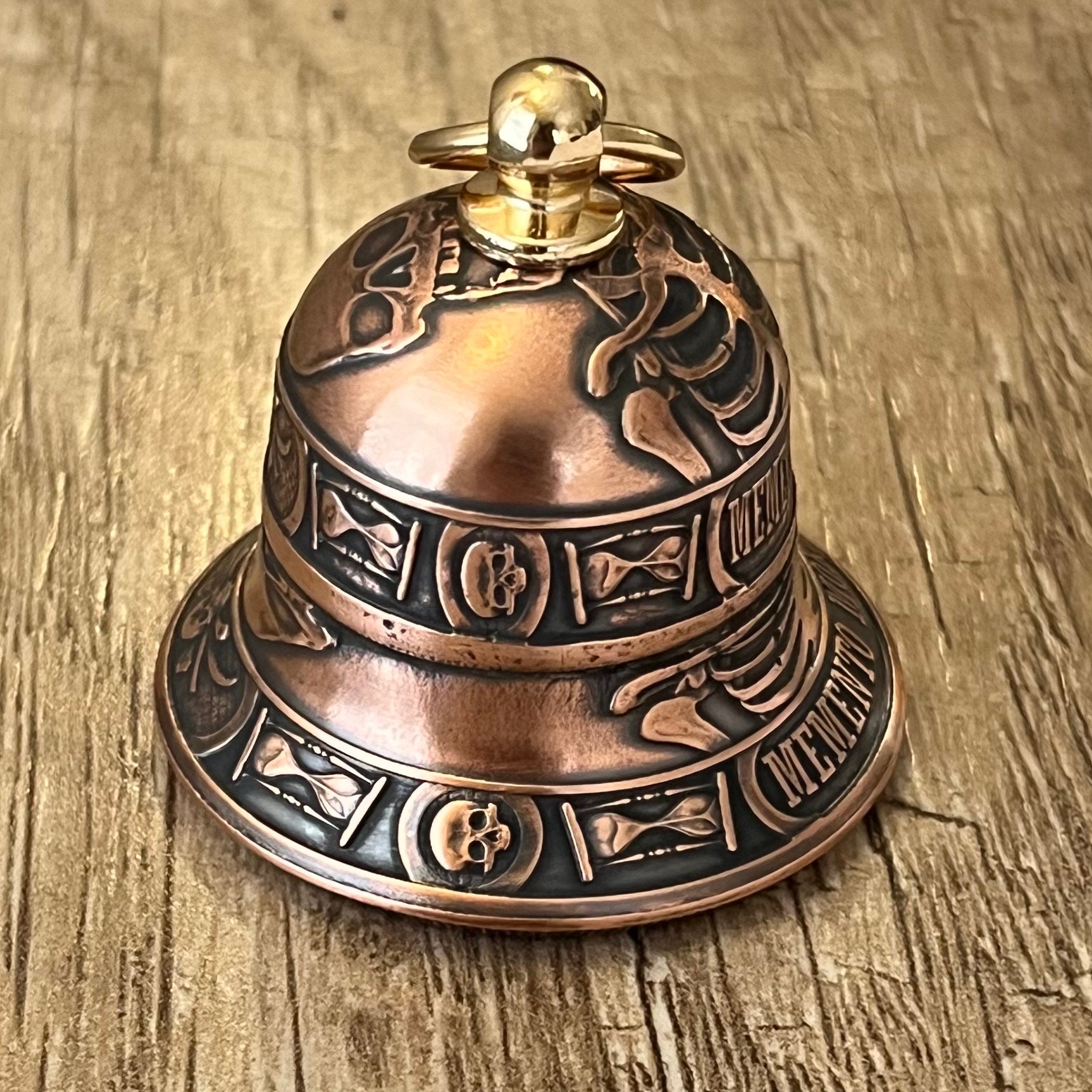 Memento Mori Motorcycle Bell – Handcrafted From .999 Fine Copper