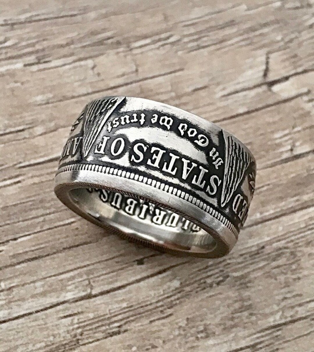 モルガン コイン リング 1921年 24号 B 銀貨 ハンドメイド 1ドル銀貨 モーガン morgan シルバー