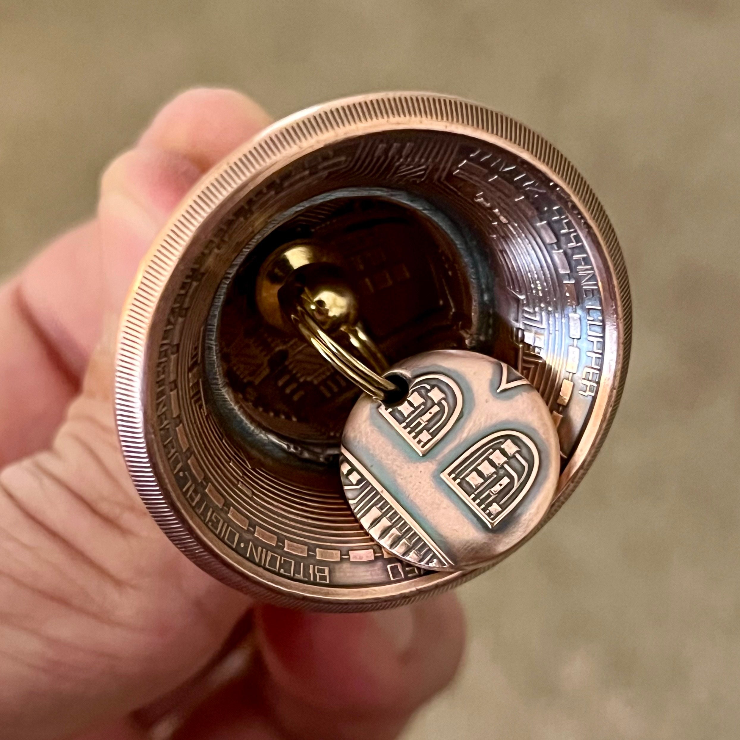 ビットコインベル - 手作り銅貨ベル - 暗号通貨ファンとコレクターへのギフト - Etsy 日本