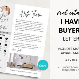 I Have A Buyer Letter, Prospecting Letter, I Have Buyers Flyer, Real Estate Letters, Seller Prospecting, Real Estate Prospecting Email