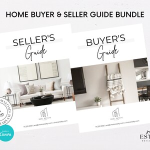 Buyer Seller Bundle, Real Estate Buyer And Seller Guide, Listing Presentation For Real Estate, Listing Presentation Questions, Realtor Canva