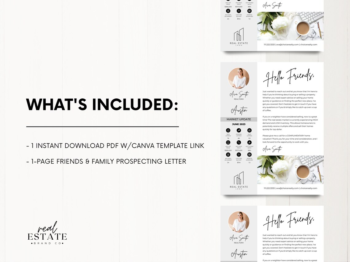 Real Estate Friend Letter, New Real Estate Business Friend Letter, Real