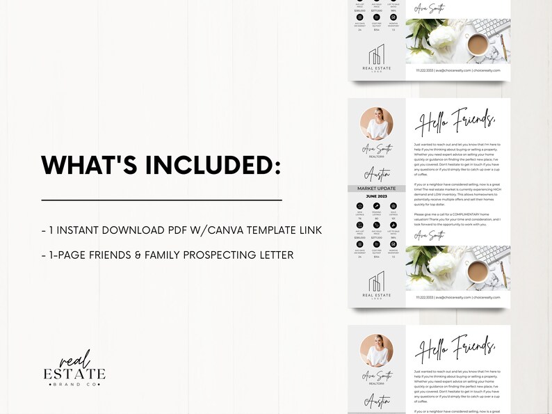 Real Estate Friend Letter, New Real Estate Business Friend Letter, Real