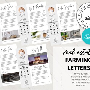 Neighborhood Farming Bundle, Real Estate Farming Letter, Real Estate Prospecting Letter, Real Estate Friend Letter, I Have A Buyer, Intro