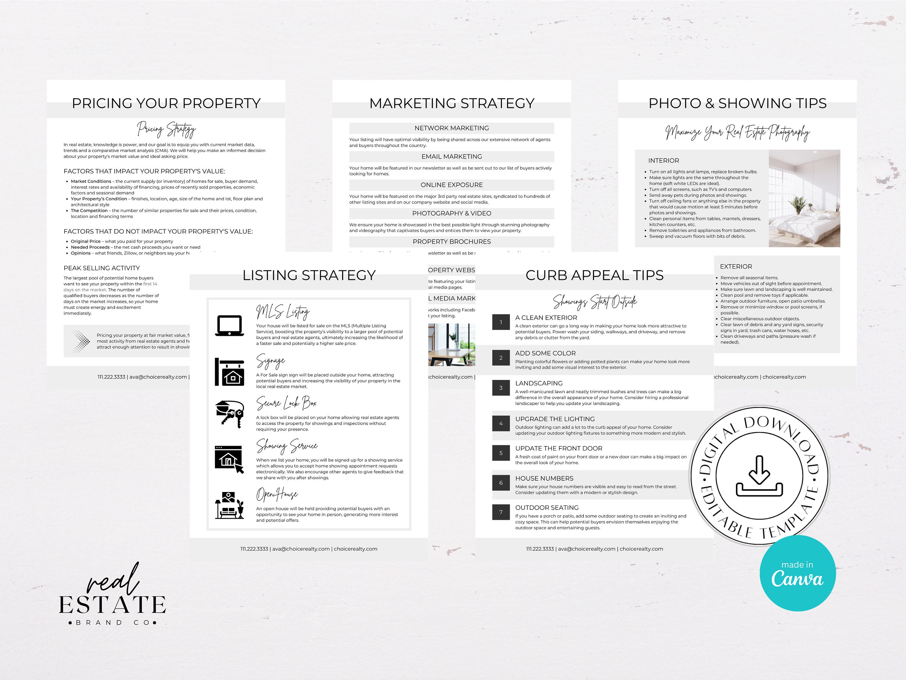 Home Selling Guide, Listing Presentation for Real Estate, Home Sellers ...
