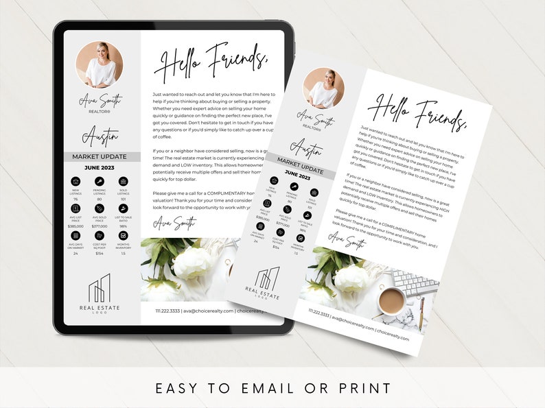 Real Estate Friend Letter, New Real Estate Business Friend Letter, Real