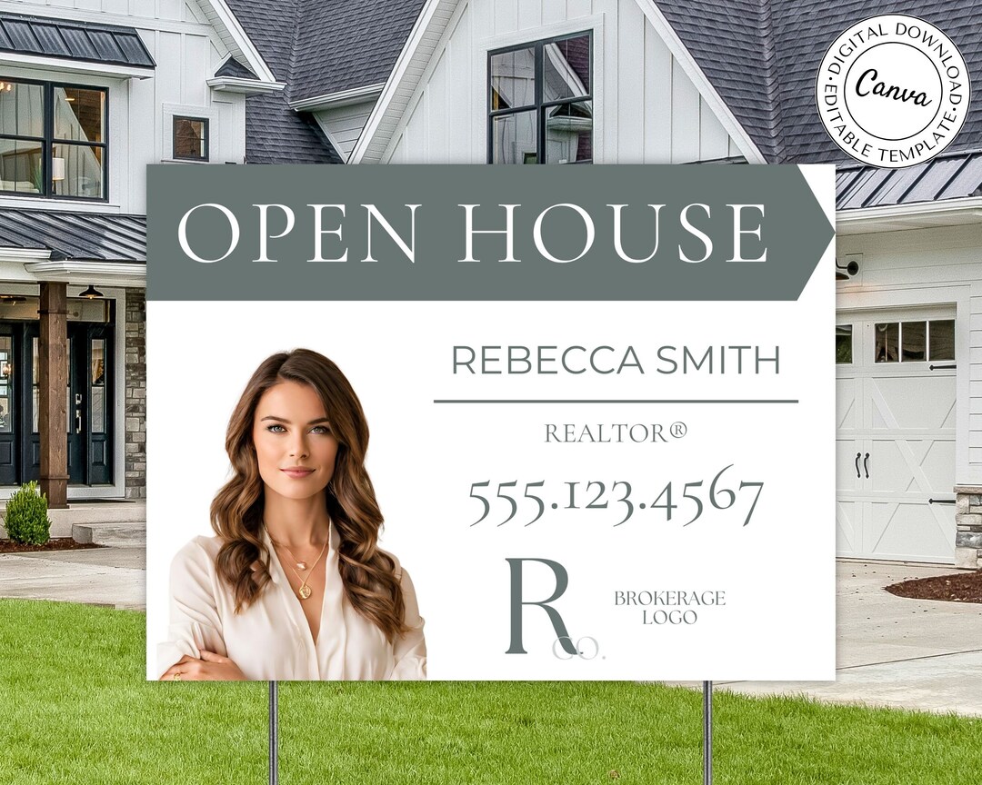 Realtor Open House Sign Open House Yard Sign Template Open House Sign Realtor Open House Sign Open House Yard Sign Template Open House Sign