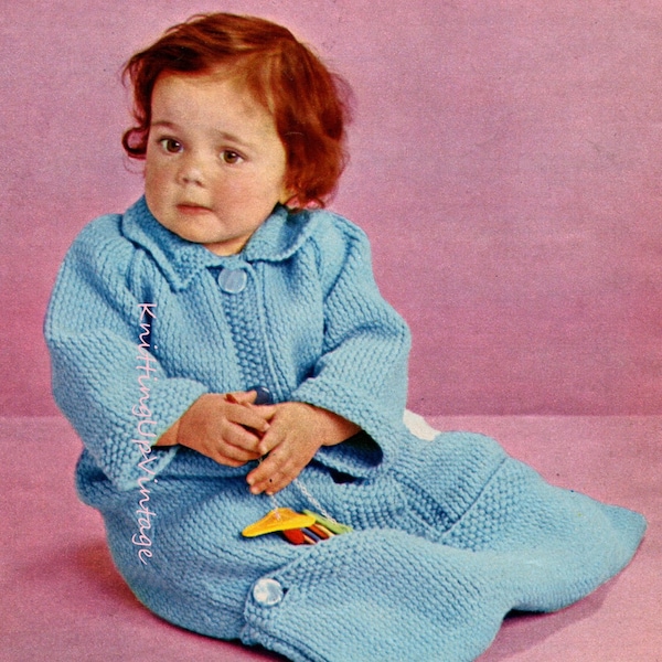 Dressing Gown Knitting Pattern Etsy