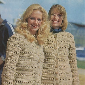 UK Crochet Pattern PDF Womens Ladies Chunky Coat and Jacket
