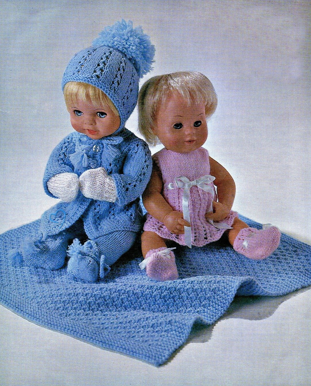Baby Dolls Clothes 4 Ply Knitting Pattern Pdf Layette & Blanket Etsy