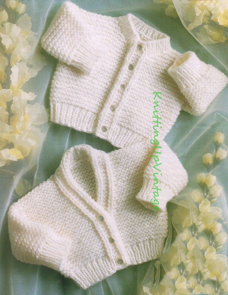 Premature Baby Knitting Pattern DK Pdf Cardigans 1316 Etsy Australia