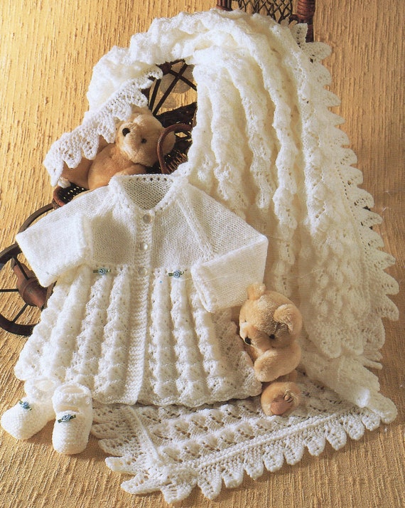 Knitting Pattern PDF Premature Baby or Dolls Clothes Shawl ...