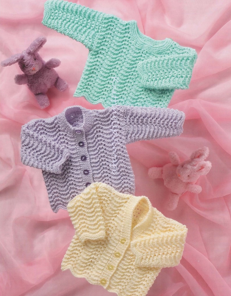 Premature Baby DK Knitting Pattern Pdf 12-22 Cardigans - Etsy