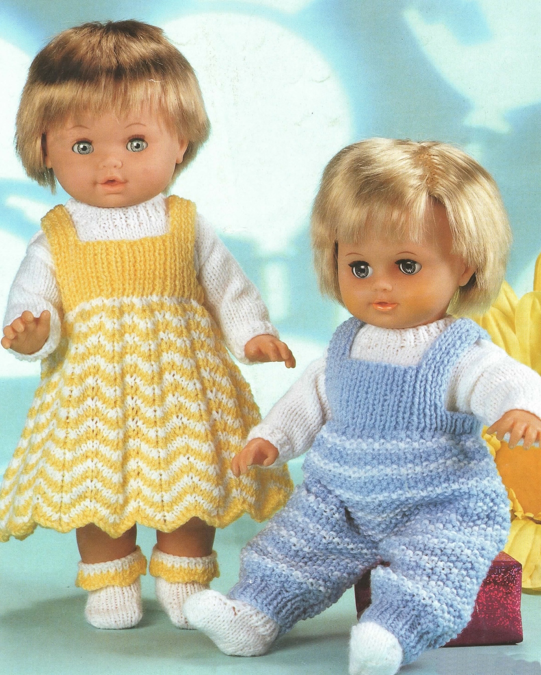 baby-dolls-clothes-knitting-pattern-dk-12-22-dress-dungarees