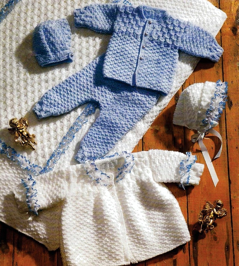 Premature Baby Knitting Pattern 1218 Boy Girl Double Knit Etsy UK