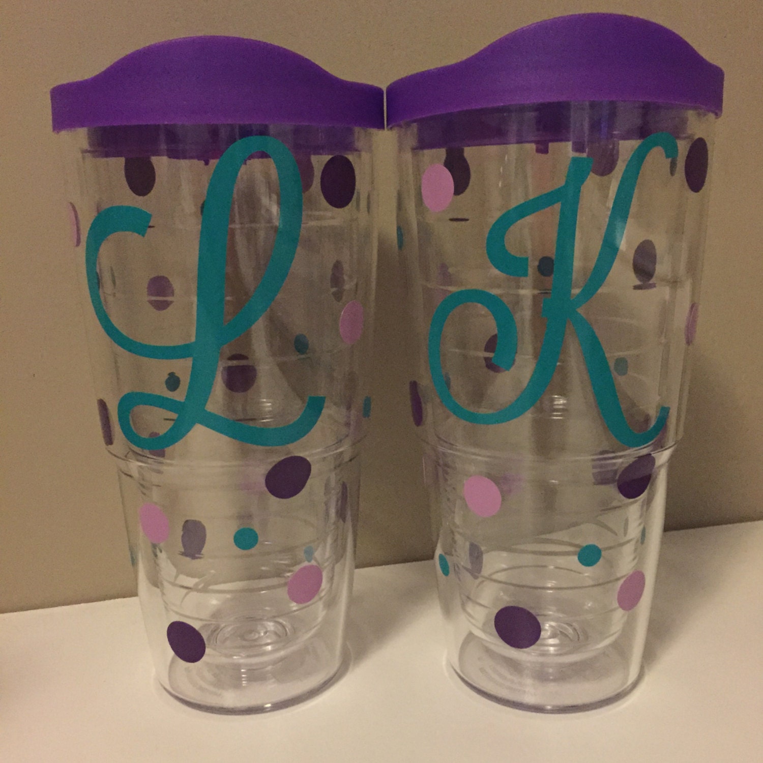 Personalized 24 oz. Tervis Tumbler with Polka Dots | Etsy