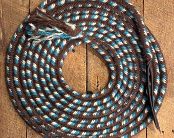 Mecate de mohair trenzado hecho a mano