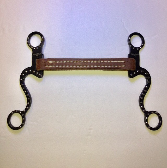 Leather Western Dotted Shank Bit