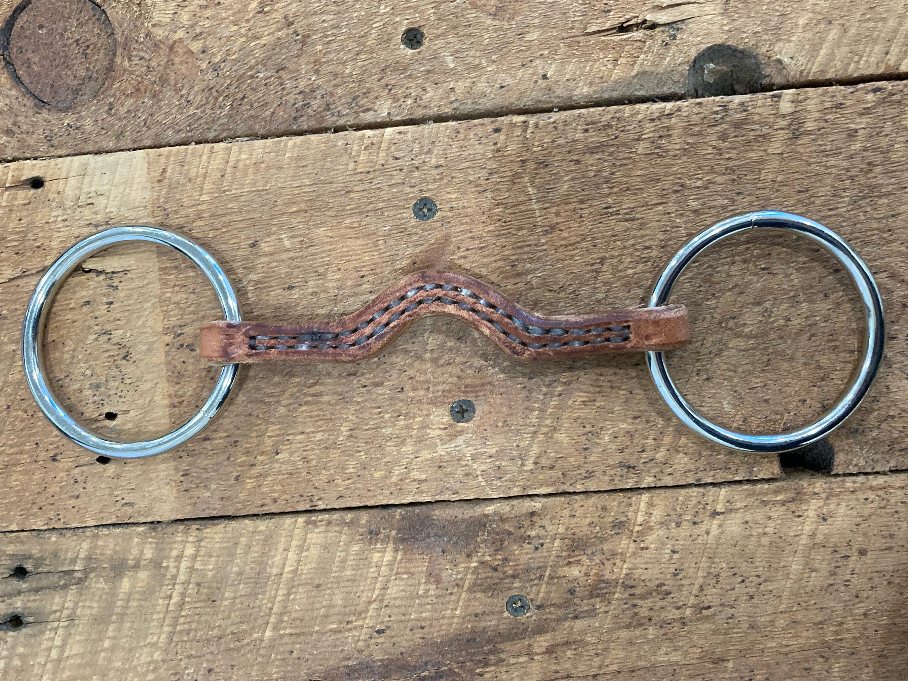 All Purpose Ring Snaffle Bit Single Twisted Copper Wire Mouth - 5-in