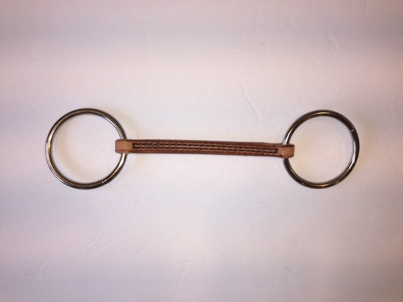 Leather or Rope O-ring Snaffle Bit
