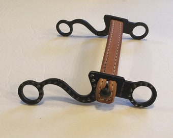 Leather Western "Button" Cheek