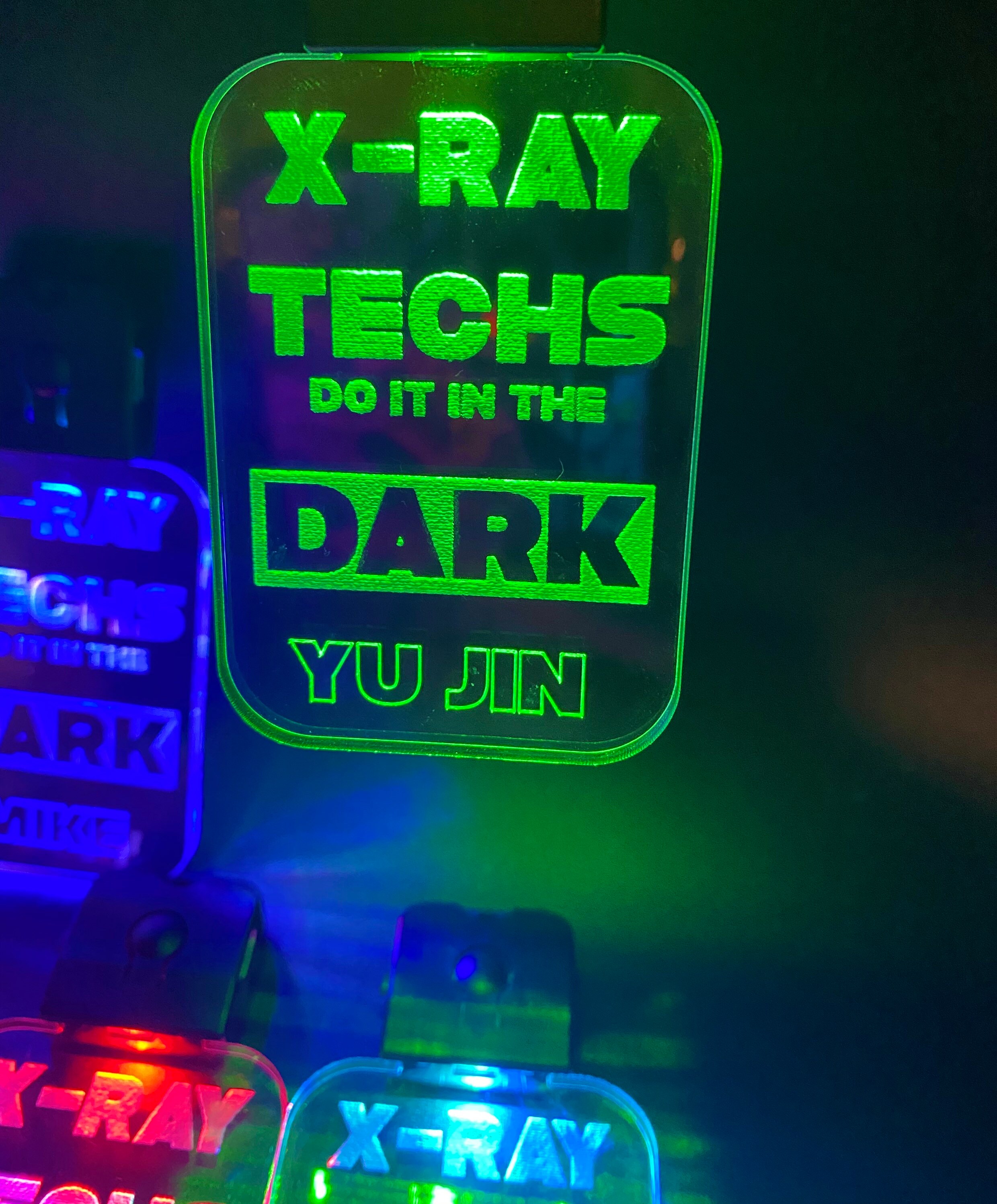 Custom Rechargeable LED Acrylic Keychain RGB Lights Custom Etsy