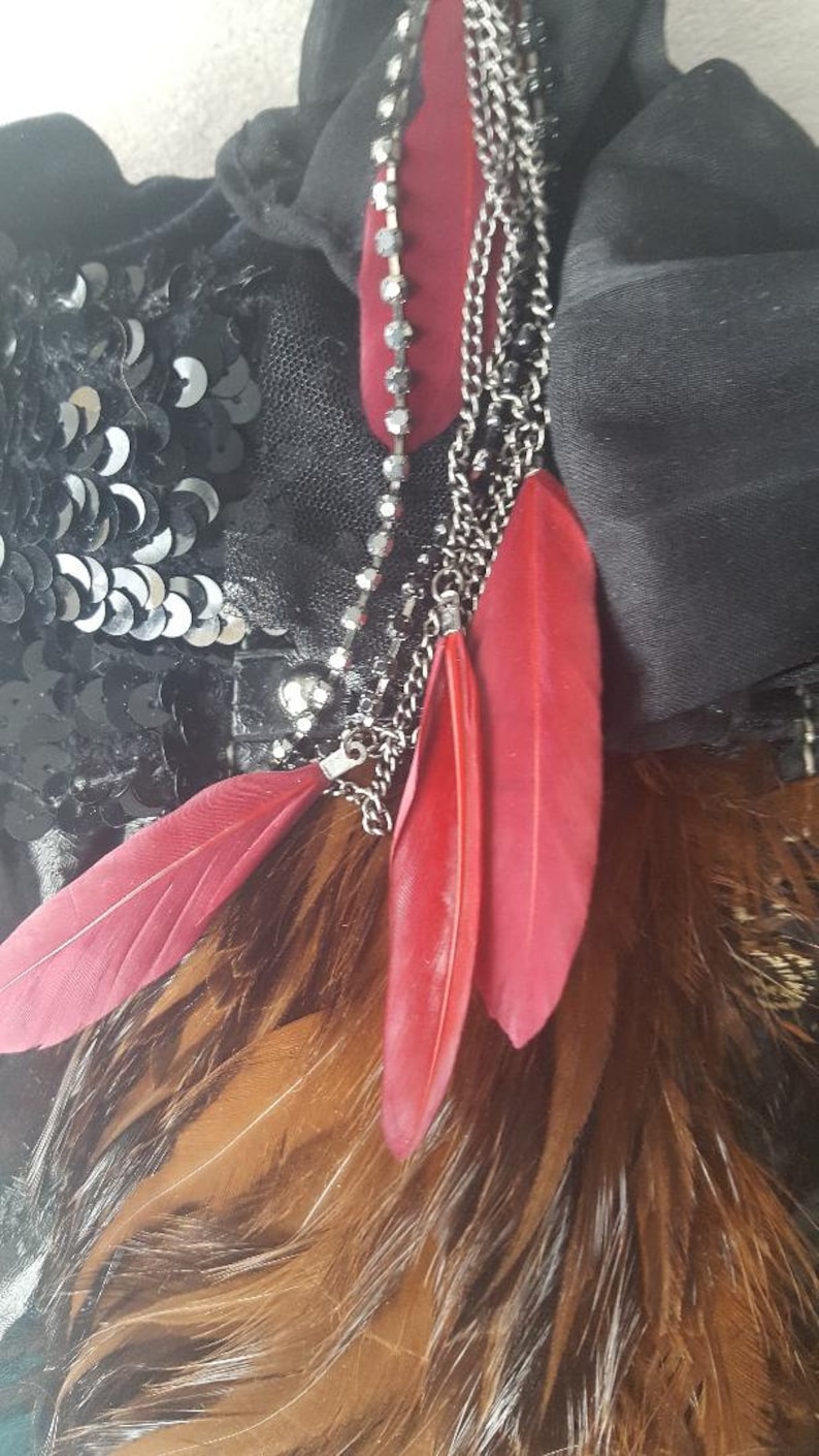REIMAGINED GUESS CHER Tribute Quail Feather Handbag