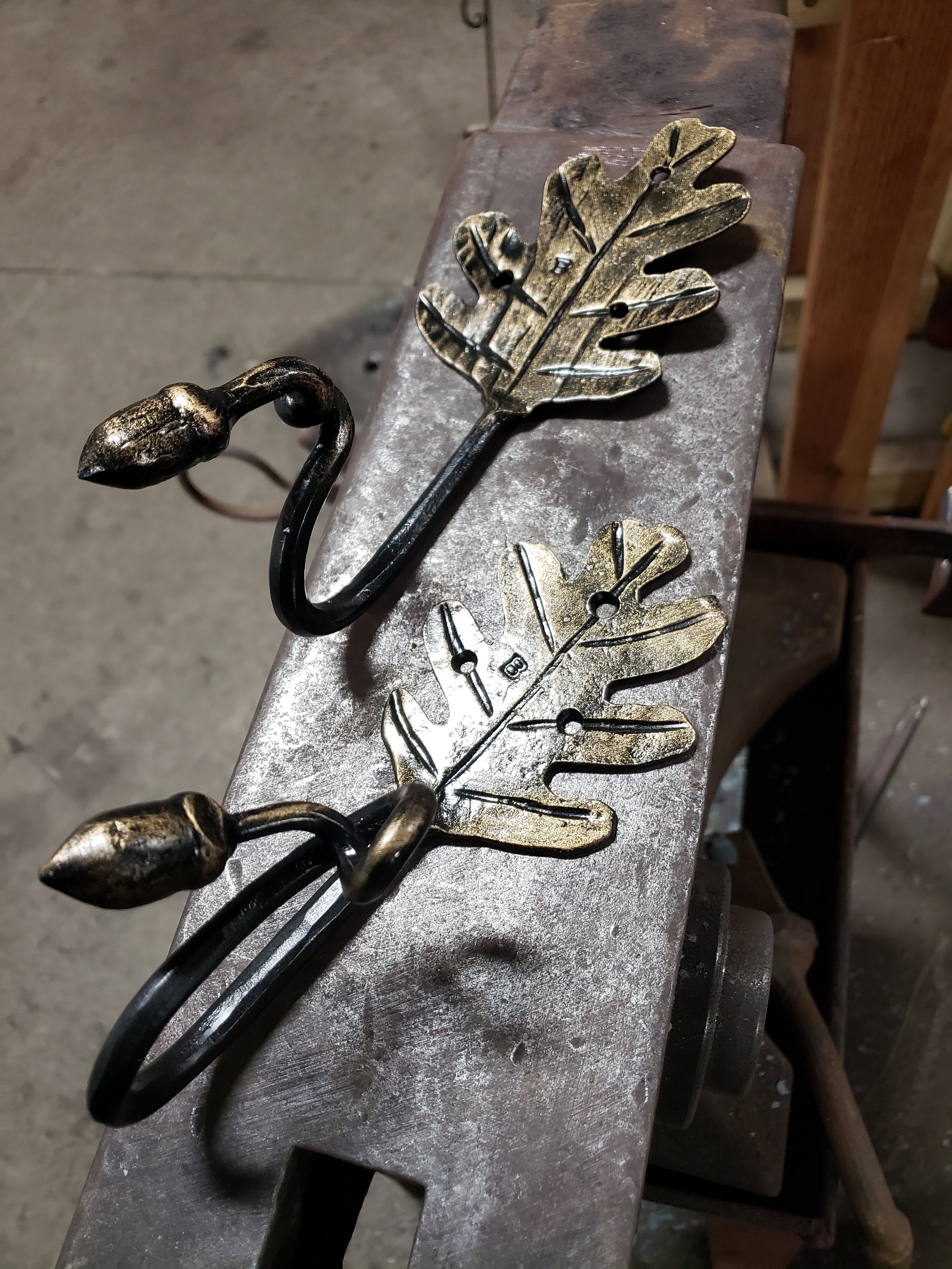 Oak Leaf Hooks Etsy