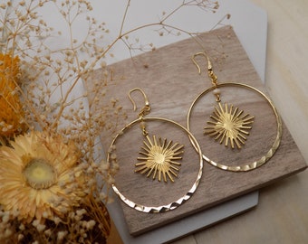 NYX | Star Pendant + Mother of Pearl Hoop Earrings | ETHEREAL SERIES