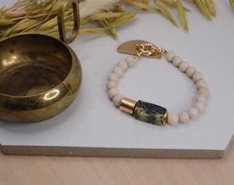 II. Fossil Coral + Jasper Bracelet | ESSENTIALS SERIES