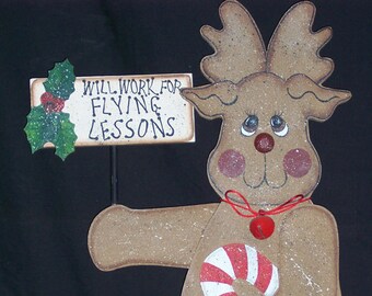 E Pattern, 26" Reindeer Wood Pattern Packet, Decoration, Porch, Whimisical Design, Reindeer, Christmas, Seasonal, Reindeer